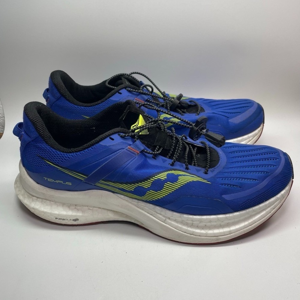 Saucony Tempus Men's Blue Raz/Acid Size 11.5 NO INSOLES